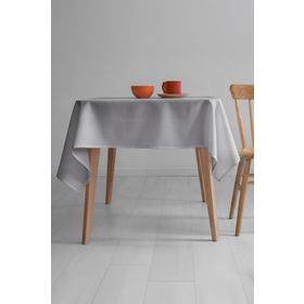 Favora Nayra 160x220 Gri Keten Masa Örtüsü