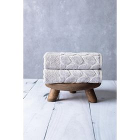 Favora Nurpak Hazal 2'li 50x90 cm Gri El Havlusu