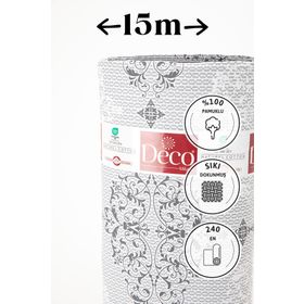 Favora Royal 63 Gri 15 mt Tel Pamuk Akfil Metrelik Nevresim Kumaşı