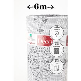 Favora Royal 63 Gri 6 mt Tel Pamuk Akfil Metrelik Nevresim Kumaşı