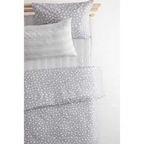 Favora Star 160x220 cm Gri Lastikli Çarşaflı Pamuklu Tek Kişilik Nevresim