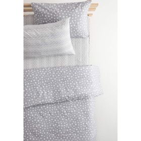 Favora Star 160x220 cm Gri Lastikli Çarşaflı Pamuklu Tek Kişilik Nevresim