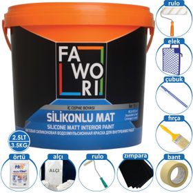 Fawori Master Mat 2.5 lt Limoni Silikonlu İç Cephe Boyası