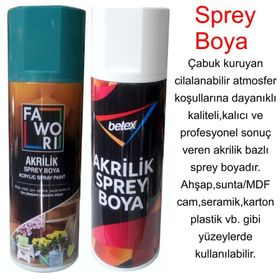 Fawori Parlak Siyah 400 ml Akrilik Sprey Boya