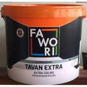 Fawori Plastik 10 kg Fawori Tavan Boya 3.5 kg Gül Pembe İç Cephe Boya Seti