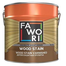 Fawori Wood Stain Sarı Meşe 12 lt Vernikli Ahşap Koruyucu