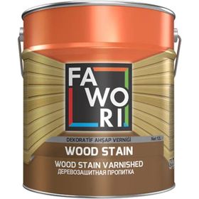 Fawori Wood Stain Şeffaf 0,75 lt Vernikli Ahşap Koruyucu