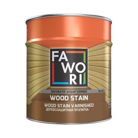 Fawori Wood Stain Şeffaf 2,5 lt Vernikli Ahşap Koruyucu
