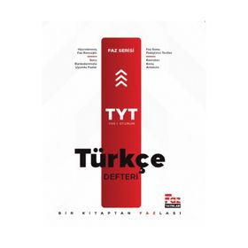 Faz Yayınları TYT Türkçe Defteri