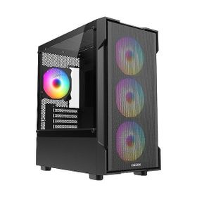 Fazeon F1 F1M650BBM Fanlı 650 W Siyah Micro ATX Gaming Bilgisayar Kasası
