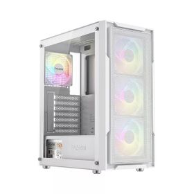 Fazeon F11 F11A750BWM RGB Fanlı 750 W Beyaz ATX Gaming Bilgisayar Kasası