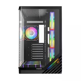 Fazeon F3 F3A750BBQ ARGB Fanlı 750 W Siyah ATX Gaming Bilgisayar Kasası