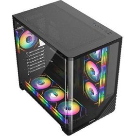 Fazeon F3 F3A750BBQ ARGB Fanlı 750 W Siyah ATX Gaming Bilgisayar Kasası