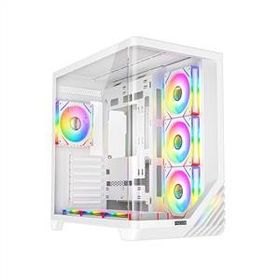 Fazeon F3 F3A750BWQ ARGB Fanlı 750 W Beyaz ATX Gaming Bilgisayar Kasası