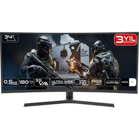 Fazeon X34F180QP 34 inç 180Hz 0.5ms VA UWQHD Curved Oyuncu Monitörü