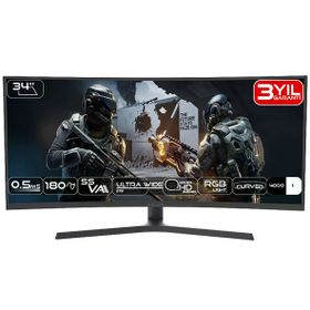 Fazeon X34F180QP 34 inç 180Hz 0.5ms VA UWQHD Curved Oyuncu Monitörü
