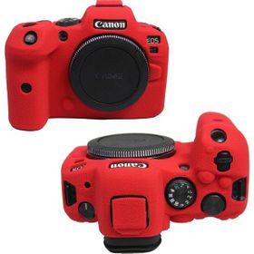 Fc Canon R6 Tekli Kırmızı Silikon Koruma Kılıfı