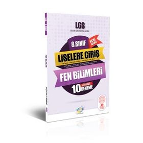 FDD Yayınları 8. Sınıf LGS Fen Bilimleri Çözümlü 10 Deneme