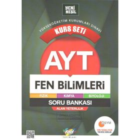Fdd Yayınları AYT Fen Bilimleri Kurs Seti Soru Bankası