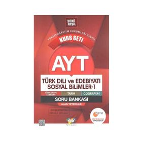 Fdd Yayınları AYT Türk Dili ve Edebiyatı Sosyal Bilimler Kurs Seti Soru Bankası
