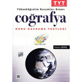 FDD Yayınları TYT Coğrafya Konu Kavrama Testleri Soru Bankası