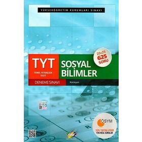 Fdd Yayınları TYT Sosyal Bilimler Deneme Sınavı