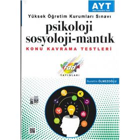 Fdd Yayınları Yayınları AYT Psikoloji-Sosyoloji-Mantık Konu Kavrama Testleri