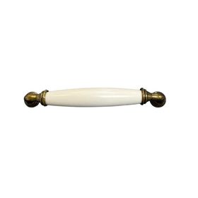 FDS F-398-96-91 Sude Polimer Beyaz Antik Sarı Ayak 96 mm Kulp