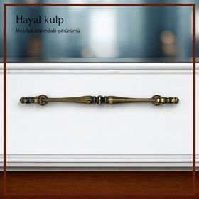 FDS Hayal 160 mm Vida Aralığı Antik Sarı Renk Mobilya Kulp