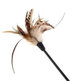 Feather 60 cm Doğal Tüylü Teaser Kedi Oltası