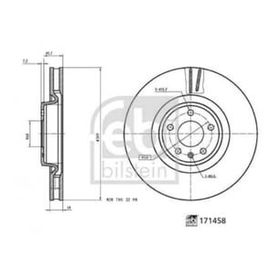 Febi 171458 A4 Q7 16 A5 17 A6 19 A8 Touareg 18 Ön Fren Aynası