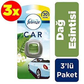 Febreze 3x2 ml Hava Ferahlatıcı Araba Kokusu Dağ Esintisi