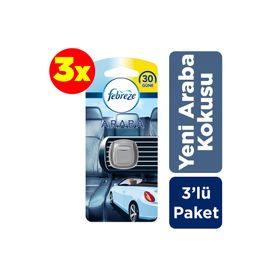 Febreze Yeni Araba Kokusu Kokulu 3 Adet Hava Ferahlatıcı Koku