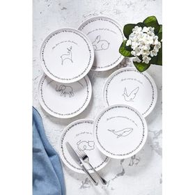 Fecra Animal 6 Parça Pasta Tabağı Seti