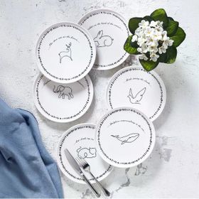 Fecra Animal 6 Parça Pasta Tabağı Seti
