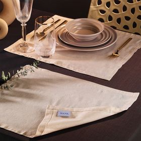 Fecra Dora 35x45 cm 6'lı Keten Amerikan Servis