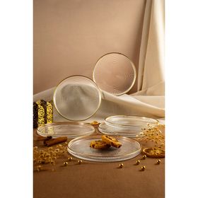 Fecra Loren 6 Parça 21 cm Gold Fileli Servis Seti