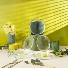 Fecra Loren Natürel 16 cm 6'lı Pasta Tabağı Seti