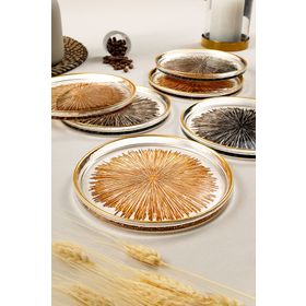 Fecra Mystic 16 cm 6'lı Pasta Tabağı Seti