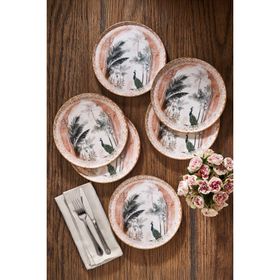 Fecra Peacock 6 Parça Pasta Tabağı Seti