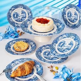 Fecra Vintage Blue 8 Parça Sunum Seti