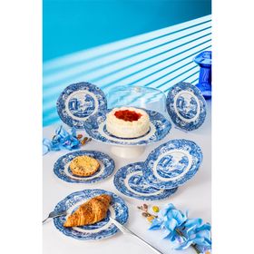 Fecra Vintage Blue 8 Parça Sunum Seti