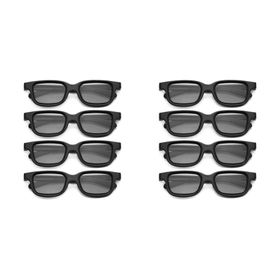 Fegtrty Sinema Ekranı 8 Adet Polarize Pasif 3D Gözlük