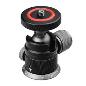 FEICHAO Mini Top Başlı 1/4 inç Soğuk Ayakkabı Montaj Adaptörü Küre Dönme Transfer Braketi SLR Kamera Tripod Gimbal Tutucu Fotoğraf Aksesuarı