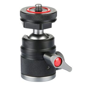 FEICHAO Mini Top Başlı 1/4 inç Soğuk Ayakkabı Montaj Adaptörü Küre Dönme Transfer Braketi SLR Kamera Tripod Gimbal Tutucu Fotoğraf Aksesuarı