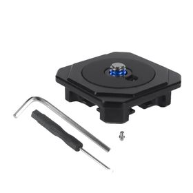 FEICHAO Yükseltilmiş Hızlı Çıkarma Plaka Düğmesi Kilitleme Adaptörü DSLR Monitör Gimbal Kamera Aksesuarı