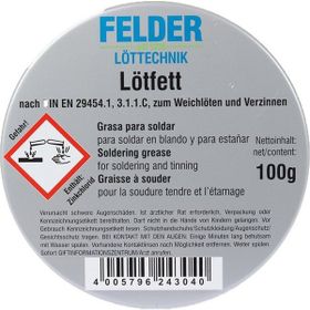 Felder Lötfett 100 gr Lehim Pastası