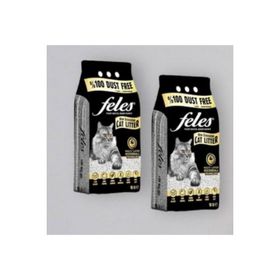 Feles 2x10 L %100 Tozsuz Kil ve Karbonlu Kedi Kumu