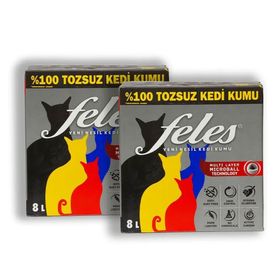 Feles Tozsuz 2x8 lt Kedi Kumu