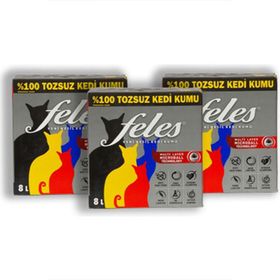 Feles Tozsuz 3×8 lt Kedi Kumu